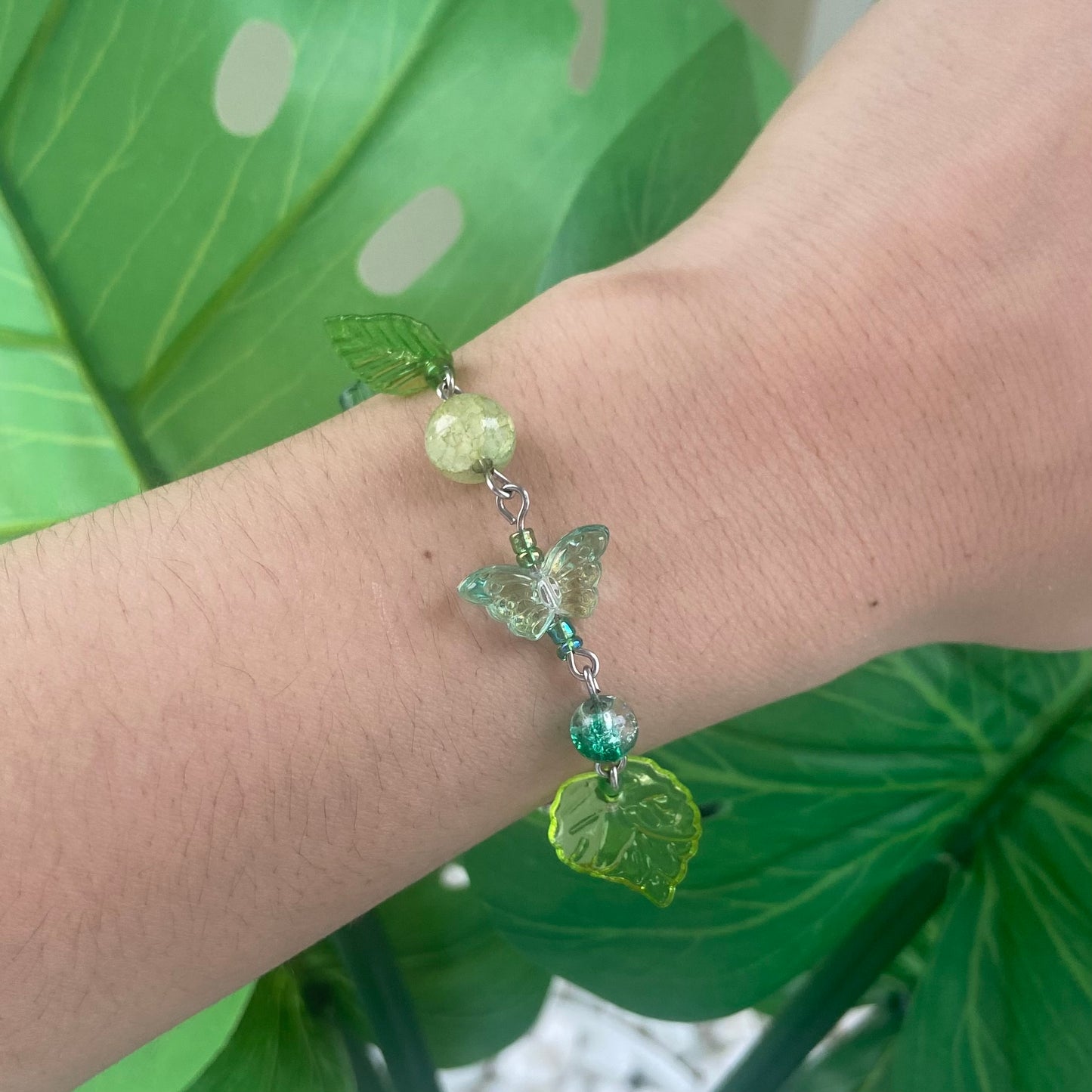 Fairycore Nature jewelry bracelet green