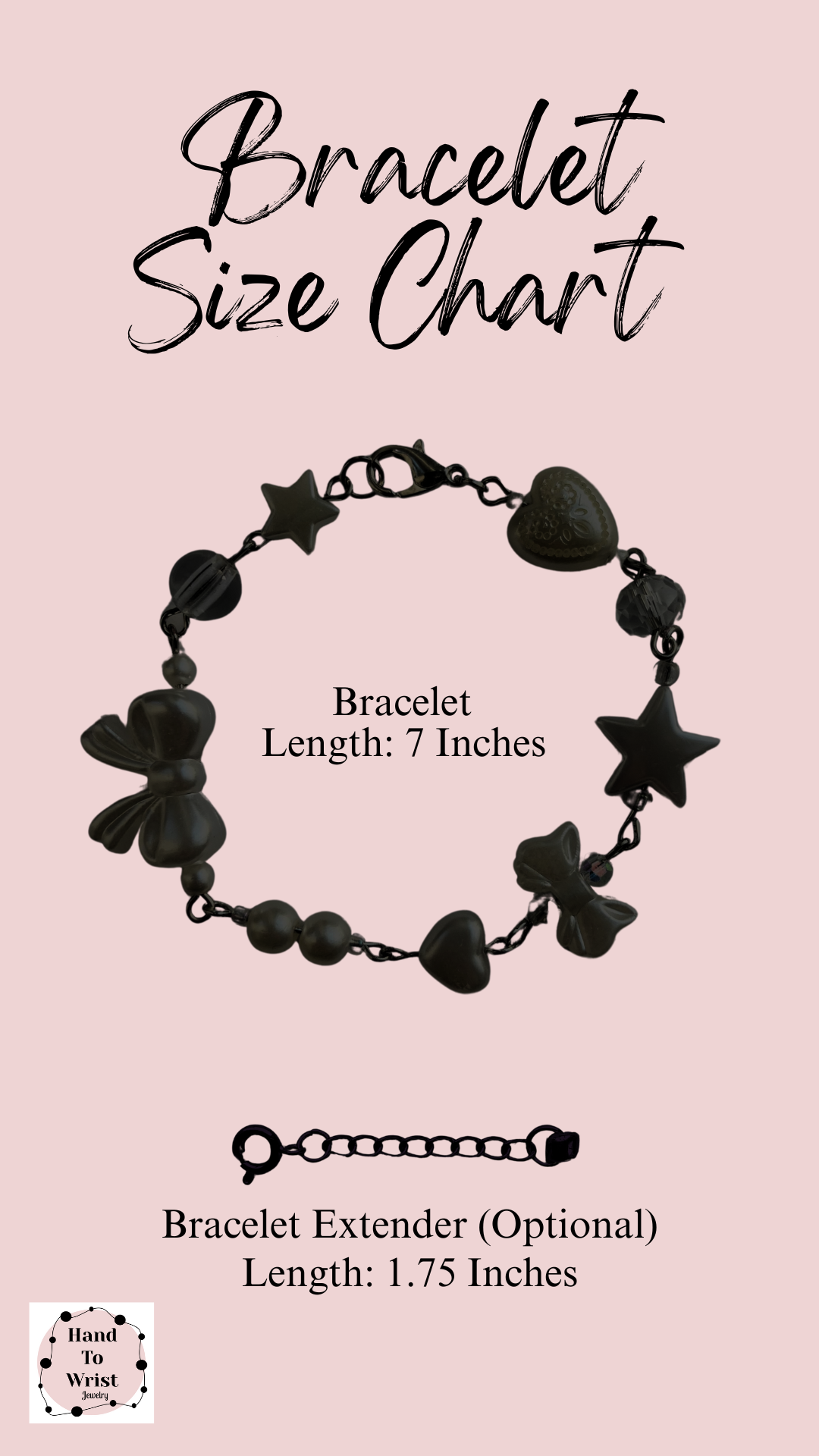 Pearly wrist size chart elegant jewelry