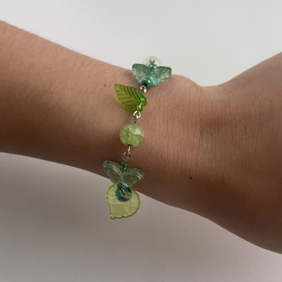 Fairycore Nature jewelry bracelet green video